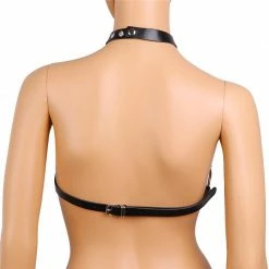 Kinky Cloth BDSM Collared Bra Harness