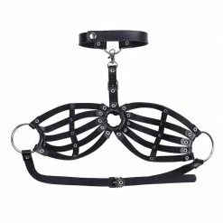 Kinky Cloth BDSM Collared Bra Harness
