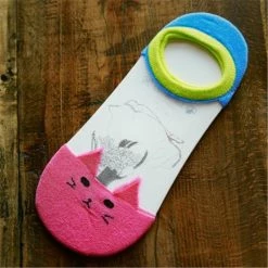 Kinky Cloth Colorful Cat Design Ankle Socks