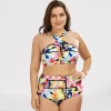 Kinky Cloth Colorful Plus Size High Waist Swimsuit