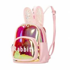 Kinky Cloth Pet Play Colorful Rabbit Backpack