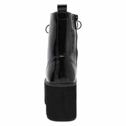 Kinky Cloth Combat Laced Platform Boots Goth