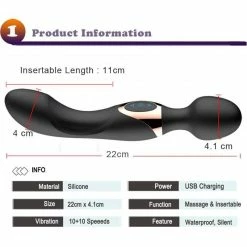 Kinky Cloth Vibrators Contoured Vibrator Wand