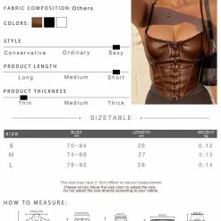 Kinky Cloth Corset Halter Tank Top