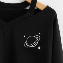 Kinky Cloth Top & Tees Cosmic Crop Top