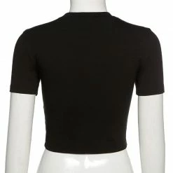 Kinky Cloth Goth Cosmic Rhinestone Crop Top