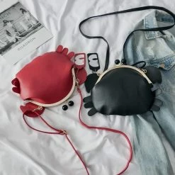 Kinky Cloth Backpacks & Bags Crab Shape Mini Crossbody Bag
