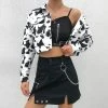 Kinky Cloth Cropped Cow Jacket