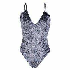 Kinky Cloth Crushed Velvet Bodysuit