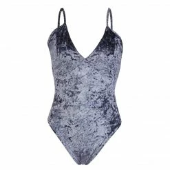 Kinky Cloth Crushed Velvet Bodysuit