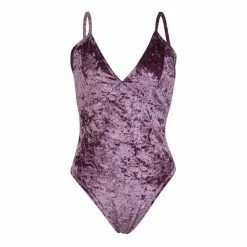 Kinky Cloth Crushed Velvet Bodysuit