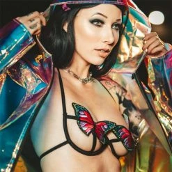 Kinky Cloth Lingerie & Panties Cryptographic Butterfly Bra Panty Set