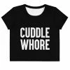 Kinky Cloth BDSM Cuddle Whore Crop Top Tee