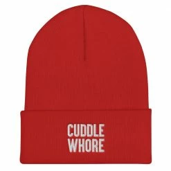 Kinky Cloth Hats Cuddle Whore Cuffed Beanie