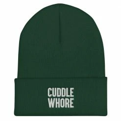 Kinky Cloth Hats Cuddle Whore Cuffed Beanie