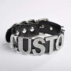Kinky Cloth Custom Crystal Collar BDSM