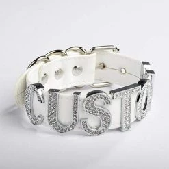 Kinky Cloth Custom Crystal Collar BDSM