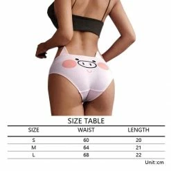 Kinky Cloth Kawaii Cute Pink Pig Panties