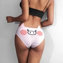 Kinky Cloth Kawaii Cute Pink Pig Panties