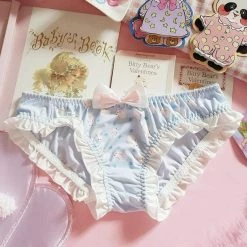 Kinky Cloth Cute Rabbit Printed Ruffle Panties ABDL - Adult Baby