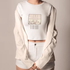 Kinky Cloth 1-800-Daddy Crop Top DDLG - Daddy / Little