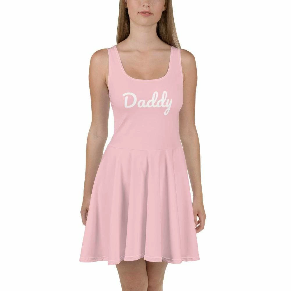Kinky Cloth ABDL - Adult Baby Daddy Pastel Pink Skater Dress 1 Kinky Cloth ABDL - Adult Baby Daddy Pastel Pink Skater Dress