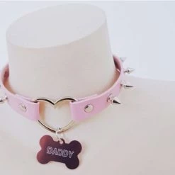 Kinky Cloth DDLG - Daddy / Little DADDY & PUPPY Dog Bone Choker