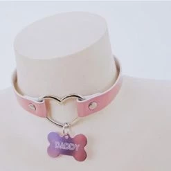 Kinky Cloth DDLG - Daddy / Little DADDY & PUPPY Dog Bone Choker
