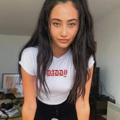 Kinky Cloth Daddy Red Gothic Crop Top