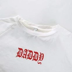 Kinky Cloth Daddy Red Gothic Crop Top