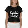 Kinky Cloth Daddy's Cumslut Crop Top Tee BDSM