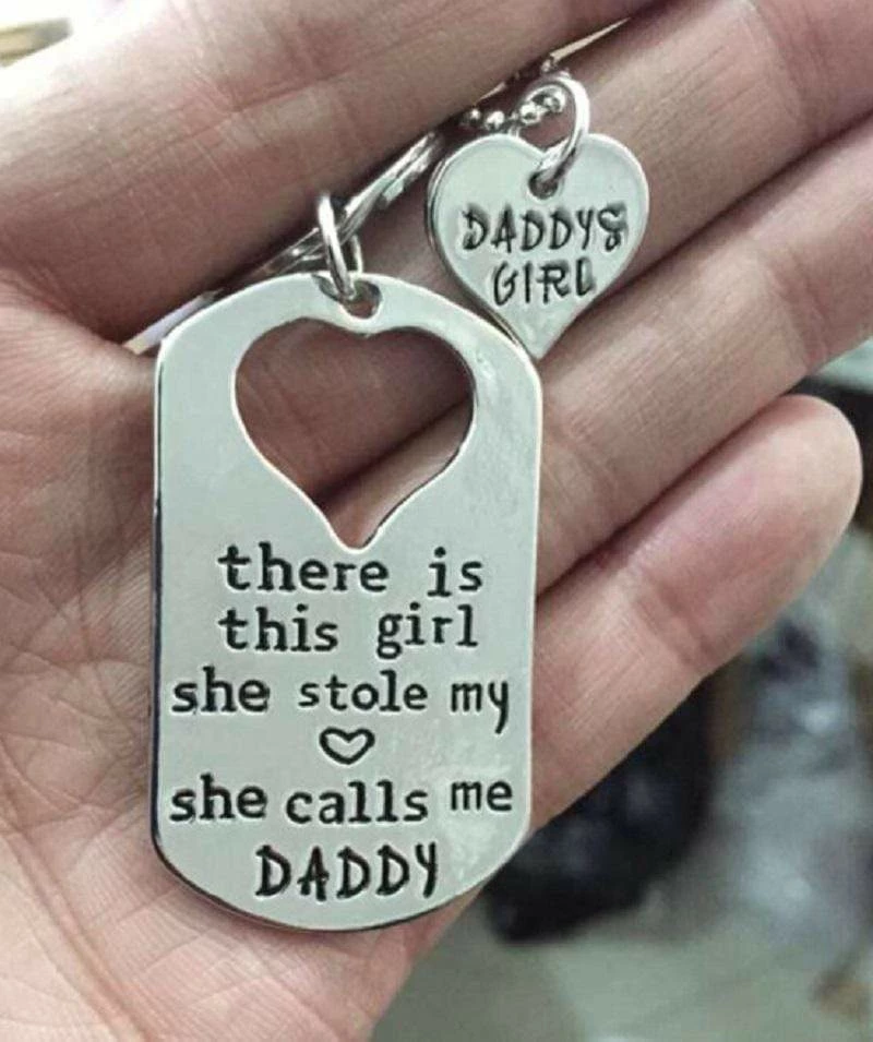 Kinky Cloth Daddy's Girl Keychain Necklace & Keychain Set 1 Kinky Cloth Daddy's Girl Keychain Necklace & Keychain Set