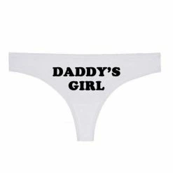 Kinky Cloth Daddy's Girl Thong Panties ABDL - Adult Baby