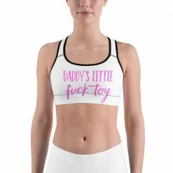 Kinky Cloth Daddy's Little Fuck Toy Sports Bra Top