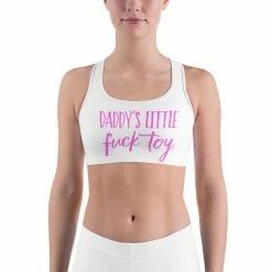 Kinky Cloth Daddy's Little Fuck Toy Sports Bra Top