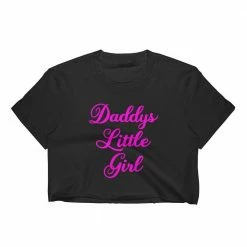 Kinky Cloth Daddy's Little Girl Crop Top Cursive DDLG - Daddy / Little