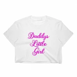 Kinky Cloth Daddy's Little Girl Crop Top Cursive DDLG - Daddy / Little