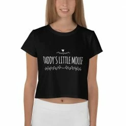 Kinky Cloth Daddy's Little Mouse Crop Top Tee
