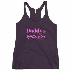 Kinky Cloth Daddy's Little Slut Pink Tank Top