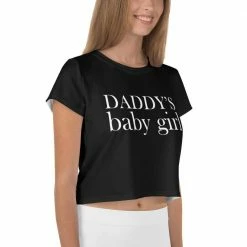 Kinky Cloth DDLG - Daddy / Little Daddys Baby Girl Crop Top Tee