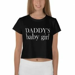 Kinky Cloth DDLG - Daddy / Little Daddys Baby Girl Crop Top Tee