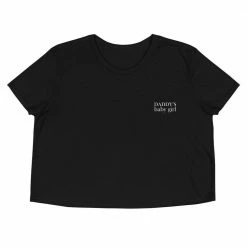 Kinky Cloth Daddys Baby Girl Embroidered Crop Top DDLG - Daddy / Little
