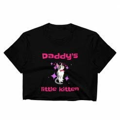 Kinky Cloth Daddys Little Kitten Crop Top