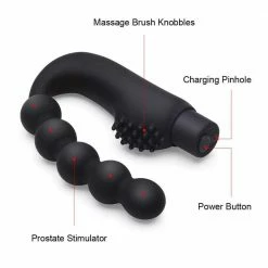 Kinky Cloth Anal Beads DB2X Clitoris And Bead Vibrator