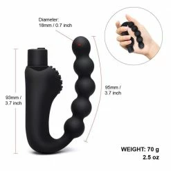 Kinky Cloth Anal Beads DB2X Clitoris And Bead Vibrator