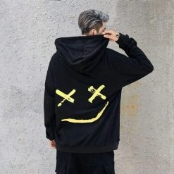 Kinky Cloth Goth Dead Smiley Hoodie