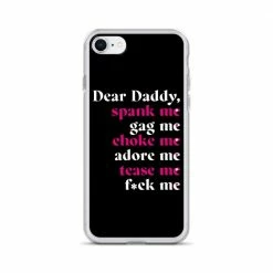 Kinky Cloth BDSM Dear Daddy IPhone Case