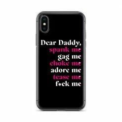Kinky Cloth BDSM Dear Daddy IPhone Case