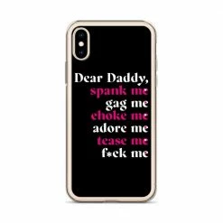 Kinky Cloth BDSM Dear Daddy IPhone Case