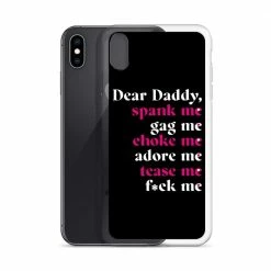 Kinky Cloth BDSM Dear Daddy IPhone Case